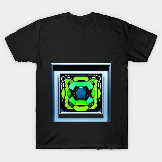 Green Flower Cathedral Style | AI Generated Design by @remlorart T-Shirt by Remlor